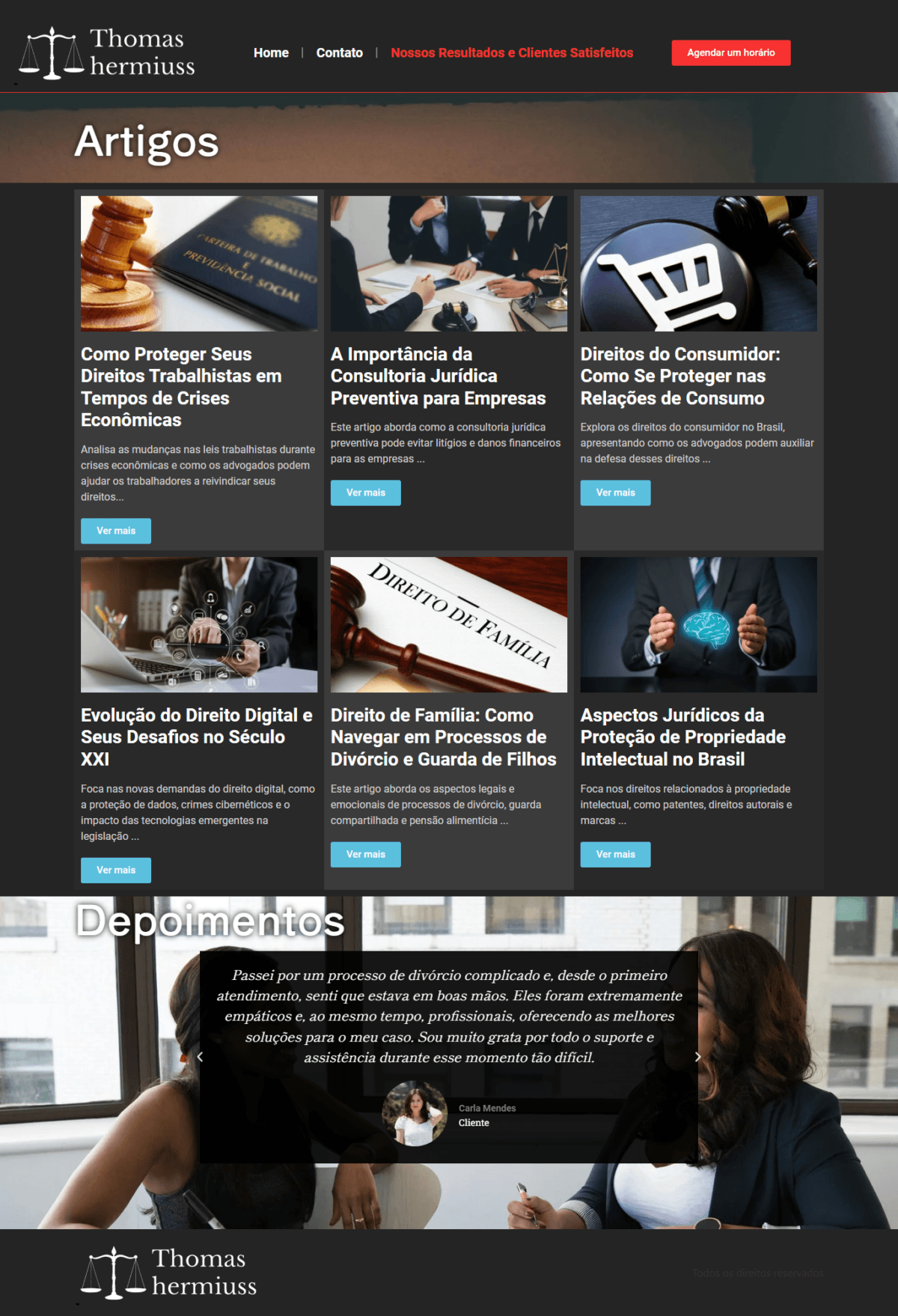 Site Completo para Advogados: Captação, Agendamento e Comunicação Direta(Personalizamos para o seu negócio) - Imagem 2